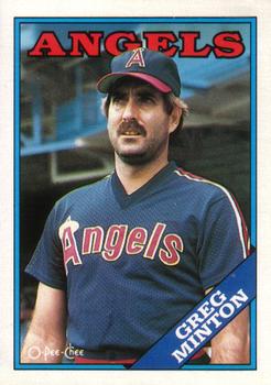 1988 O-Pee-Chee Baseball Cards 129     Greg Minton